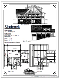 sladecek log home stock plans 