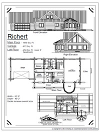 richert log home stock plans 