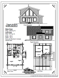 Janzen stock log home plan