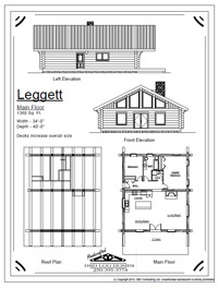 leggett log home stock plans 