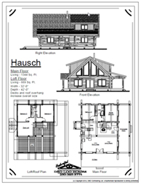 hausch log home stock plans 