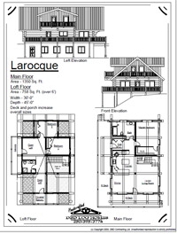 larocque log home stock plans 