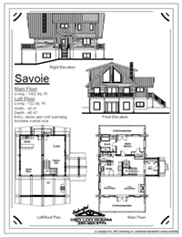 savoie log home stock plans 